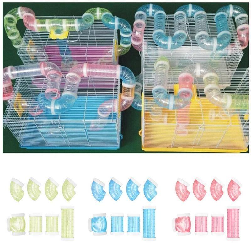 Đường hầm Hamster, Hàng mới về, Thiết kế mê cung nối tự làm, Lồng Hamster, Đi kèm với Cành hoa và Chuột, Ống chui, Ống nhím gấu vàng, Đi kèm bên ngoài 1