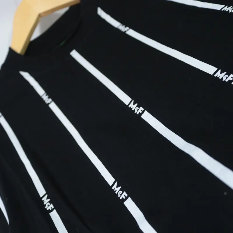 T-shirt Oversize Mcf Stripe Vert Hitam 1