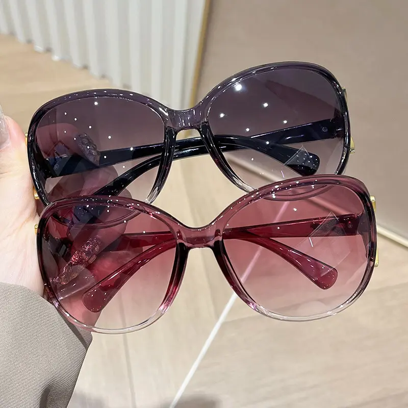 2025 European and American Fashion Large Rim Sunglasses Outdoor UV-Proof Sunglasses Men and Women Travel Cycling Sun Protection Glasses