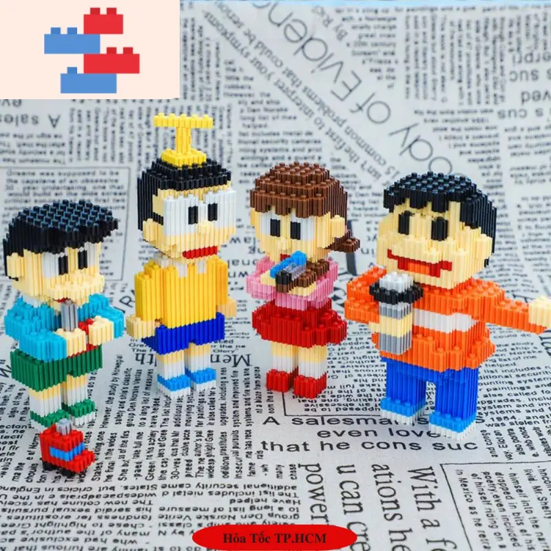 Mô hình Đồ chơi Lắp ráp DOREMON,Doremi,NOBITA,Xuka,Chaien,Xeko,Chaiko. Bộ đồ chơi lắp ráp Doremon và những người bạn. 2
