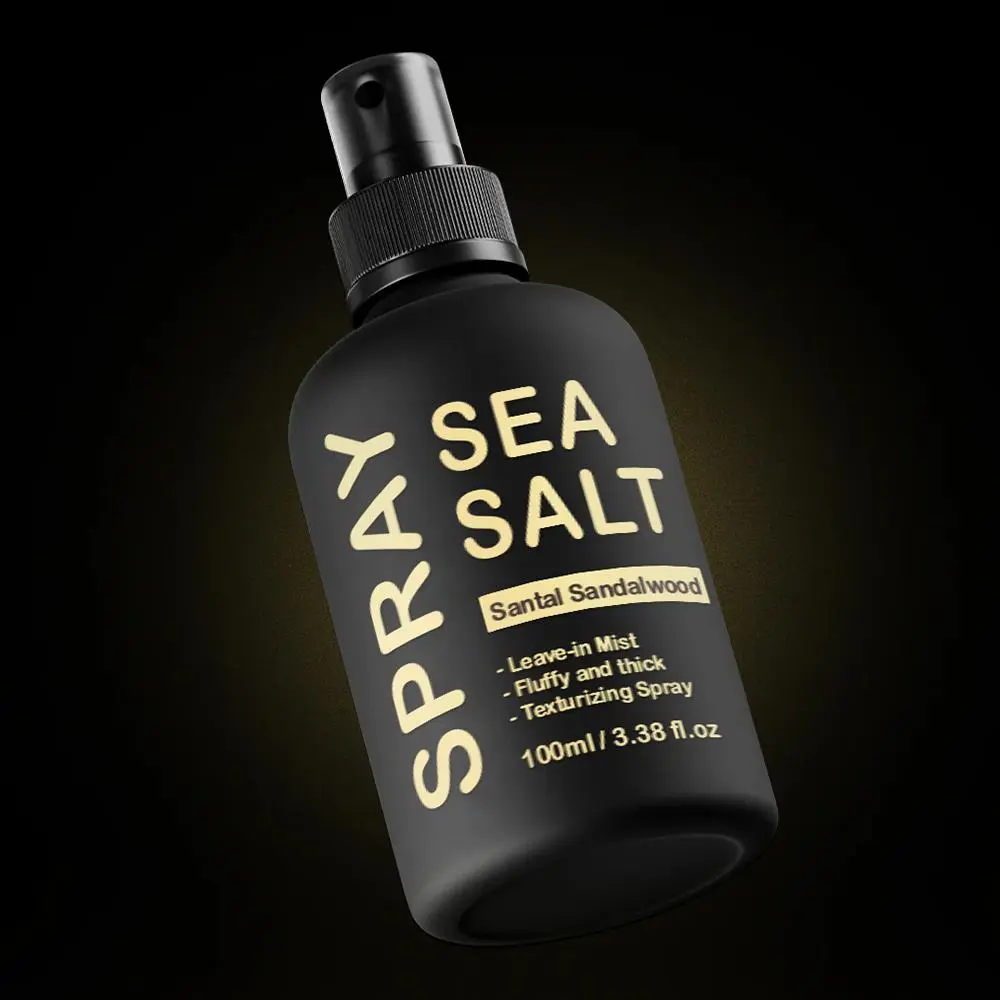 Sea Salt Hair Spray, Natural Look Leave-in Hair Styling Spray for Daily Use, Moisturizing Hair Care Product for Men & Women