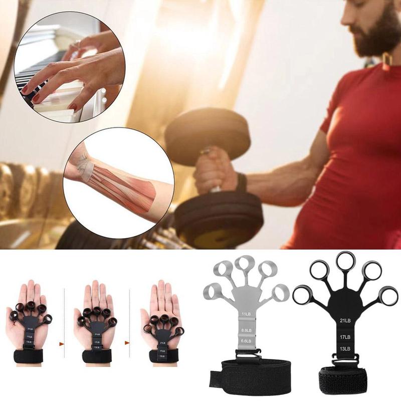 Dụng Cụ Tập Tay Cầm, Dụng Cụ Tập Luyện Ngón Tay, Dụng Cụ Tập Tay Cầm Năm Ngón Tay, Dụng Cụ Tập Nắm, Có Sức Mạnh, 1 / 2 Cái, K4U4 3