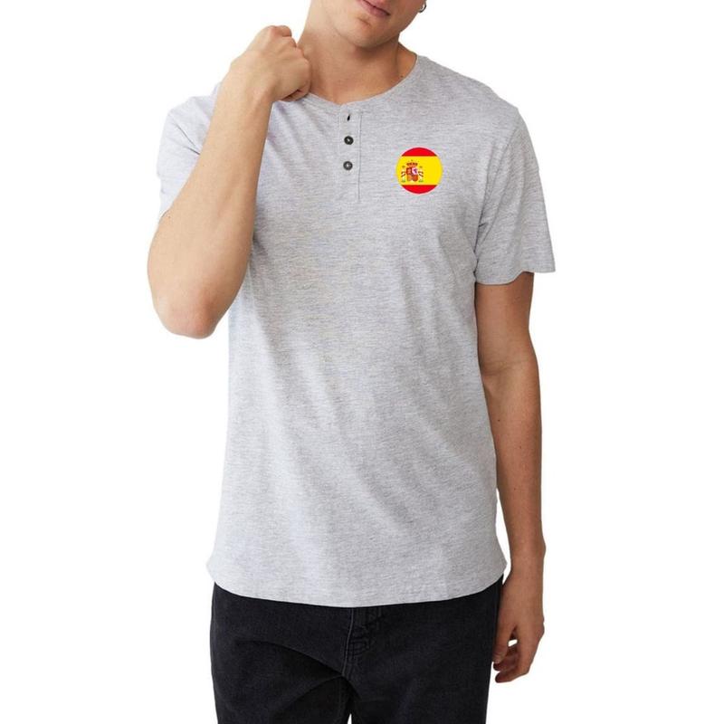 BAJU KANCING SABLON LENGAN PENDEK/KAOS BOLA LOGO SPANYOL/BAJU PIALA DUNIA/TERLARIS/BAYAR DI TEMPAT 5
