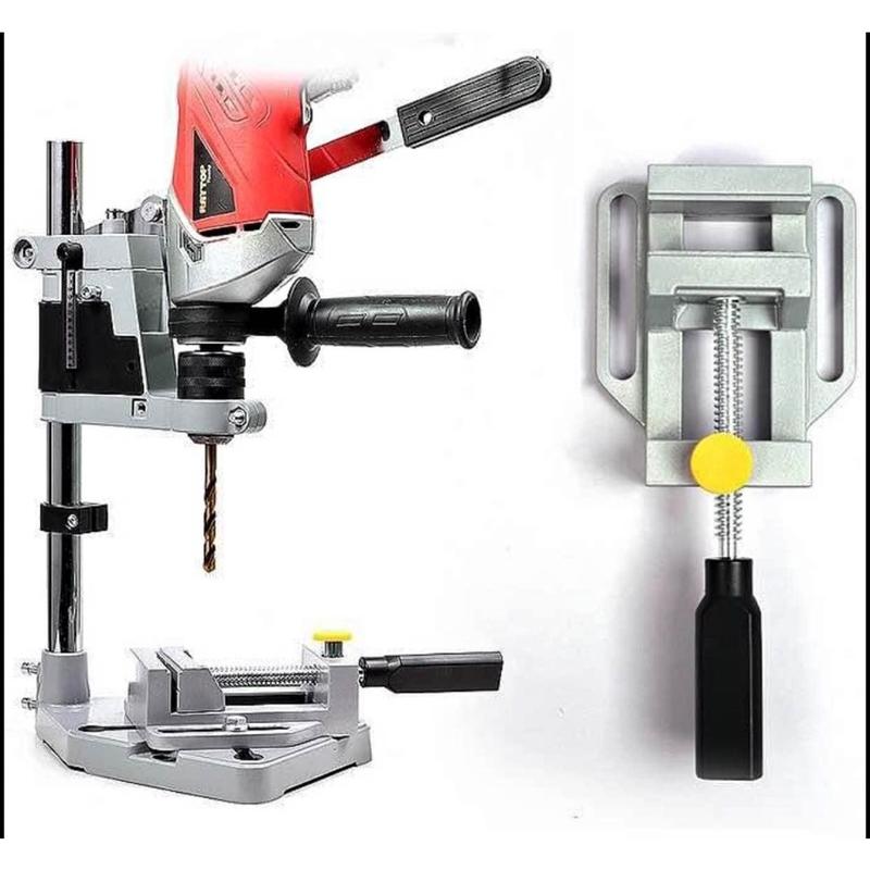Khung đỡ máy khoan có ÊTÔ kẹp Đế gắn máy khoan bàn Hình Ảnh Thực Tế
