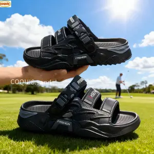 Sandal Pria Premium COQUIS 2026 Terbaru, Korean Style, Sandal Baim Jibbitz, Baim Pria Korean Style, Sol Tebal 6.0 cm, Bahan Karet Anti Selip, Nyaman dan Lembut
