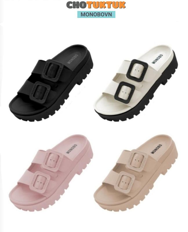 Dép Nữ Thái Lan đế cao DéP Jean cao su thời trang Monobo Jello 2 Shoes GiàY