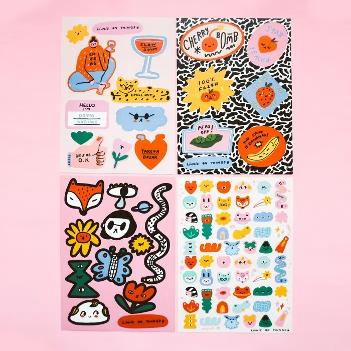 Sticker Set Liunic on Things - Shop | Tokopedia