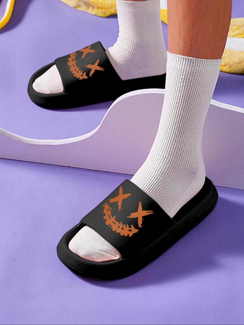 Product Introduction of Men's Casual Cartoon Pattern Slippers, Lightweight Breathable Comfortable Home Slippers, Non-slip Soft Slippers for Indoor & Outdoor Wear 9