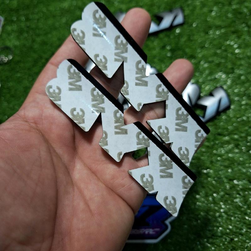 emblem KYB timbul sepasang sudah memgunakan lem 3M, BONOS STICKER KYB 3