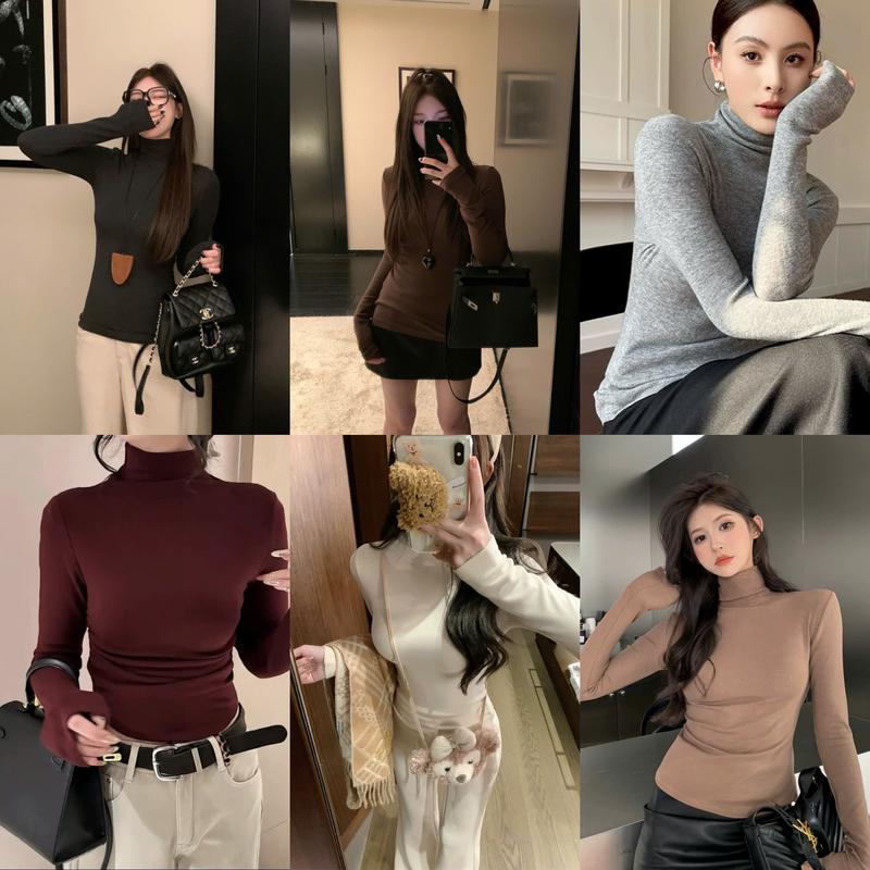 Xả Kho Áo cổ 8p giữ nhiệt dài tay cổ lọ zip lót lông cổ cao 8cm co giãn dày dặn Justdun D10