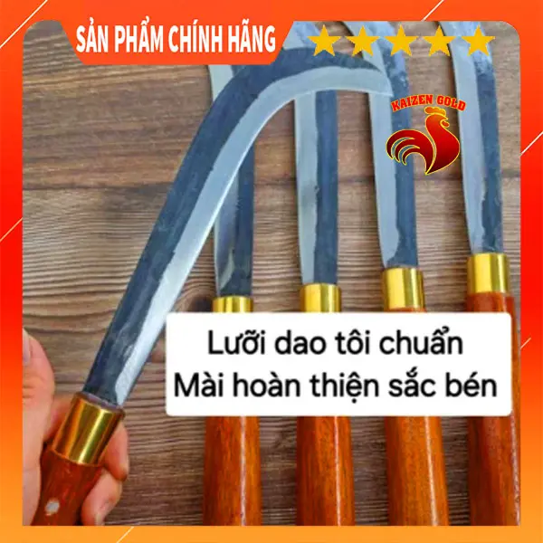 Dao Liềm Quắm cắt buồng dừa phát cảnh cỏ vườn nương rẫy hàng thép NHÍP bền tốt 5