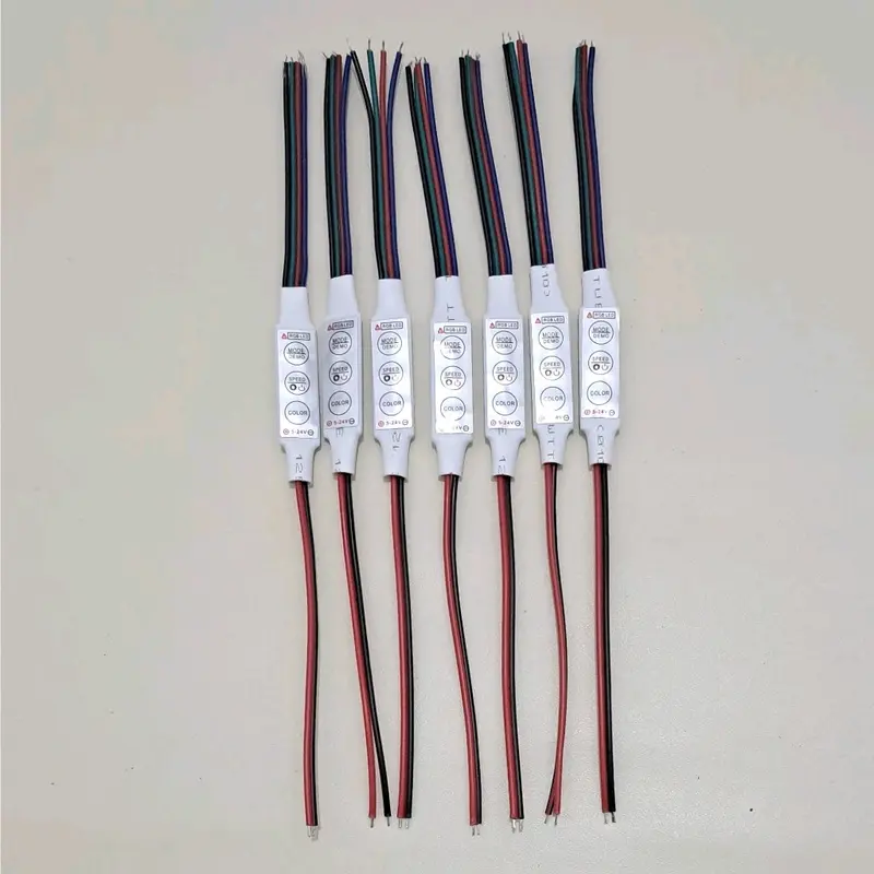 New Mini Controller RGB 4 Kabel 5V-24V Modul Running Led Strip 5050/2835/3528/5730/5630 5