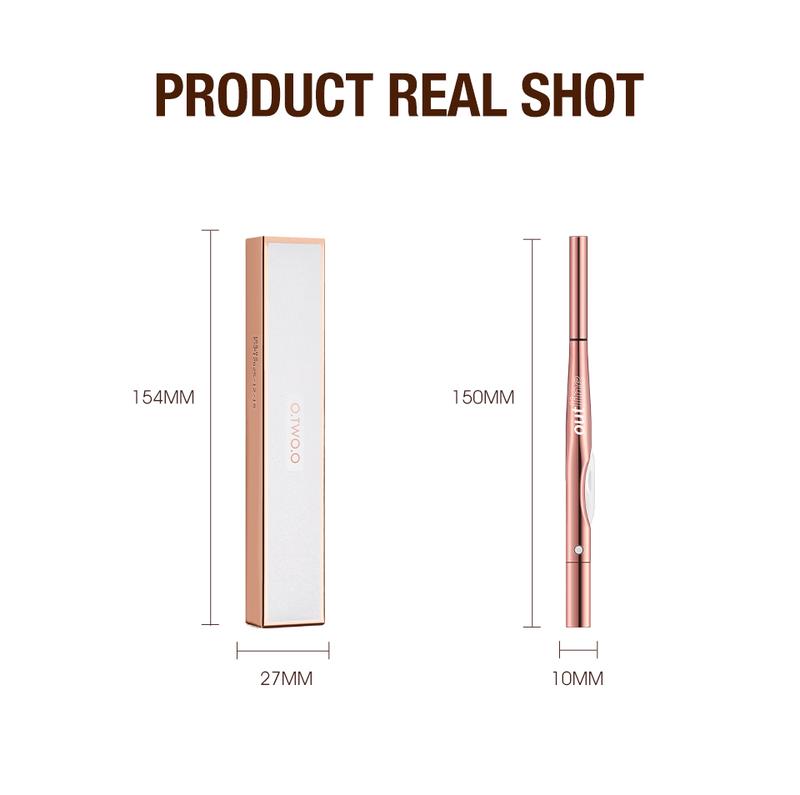 Product Introduction of O.TWO.O 3 In 1 Eyebrow Pencil With Eye Brow Razor Waterpoof 24HR Naturally Defined 0.5mm-4mm Easy to Makeup Kits 15