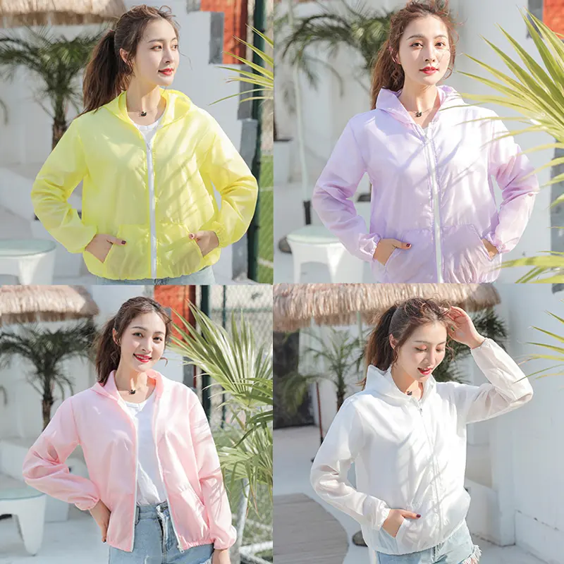Áo Khoác Chống Nắng Mùa Hè, Dành Cho Nữ, Chống Tia UV, Nhanh Khô, Thích Hợp Cho Thể Thao, Áo Gió, Đạp Xe Và Chạy, Áo Chống Nắng