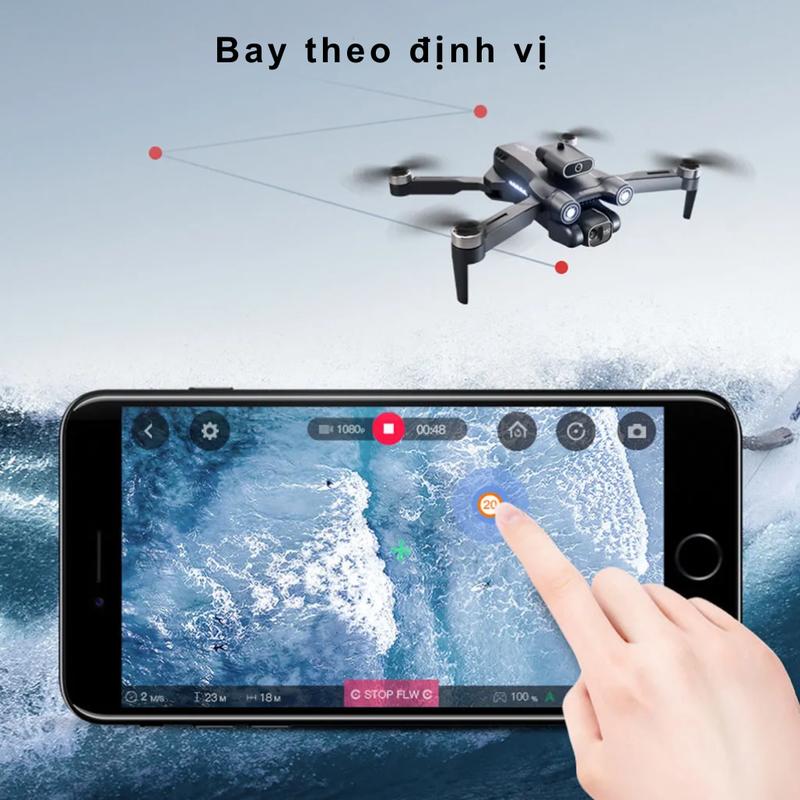 Product Introduction of Flycam Mini Giá Siêu Rẻ Cho Học Sinh FLycam S1s  Drone Chụp Ảnh Động Cơ Không Chổi Than, Camera 6k Sắc Nét, Cảm Biến Tránh Chướng Ngại Vật Thông Minh An Toàn Cho Người Mới, Pin Trâu Cho Thời Gian Bay Trên 20 Phút. Bảo Hành 1 Đổi 1 Trong 30 Ngày Phụ Kiện 3