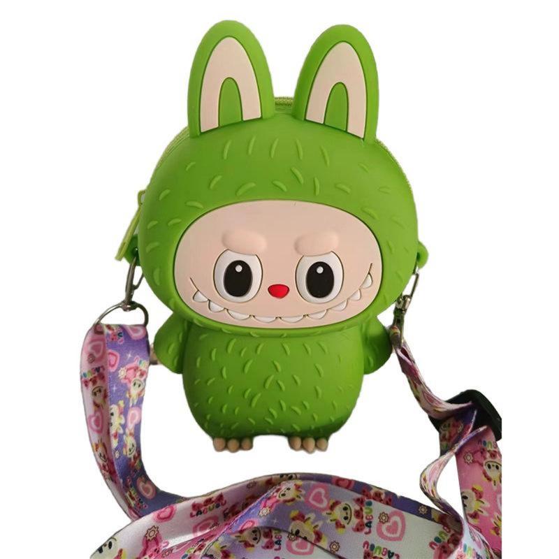 Product Introduction of Labubu Silicone Coin Purse Children's Cartoon Outdoor Crossbody Bag Student Travel with Storage Bag 17