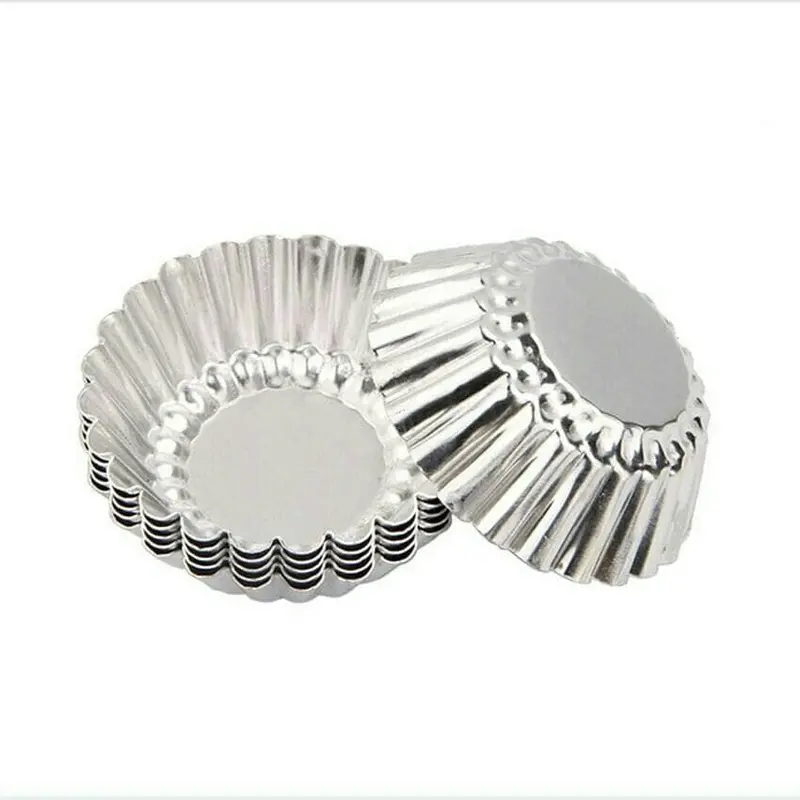 (20 pcs) Cetakan Kue Pie Stainless Soes Sus Terang Bulan Pai Mini 3