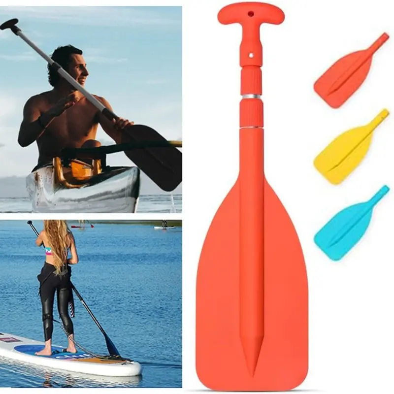 Canoe Kayak Paddle, Chất Lượng Cao, Có Thể Gấp Gọn, Thuyền Khẩn Cấp, Gióng Thuyền, Trục Nhôm Nhẹ, Có Thể Điều Chỉnh Độ Dài, Thích Hợp Cho JetSki Boating Kayak Ore 0