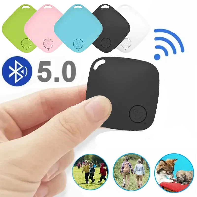 Thiết bị theo dõi thú cưng Bluetooth 5.0, kích thước nhỏ, thiết bị theo dõi chống mất, với chức năng GPS, loa tích hợp, tương thích với Airtag, thẻ thông minh, cũng tương thích với Ios và Android