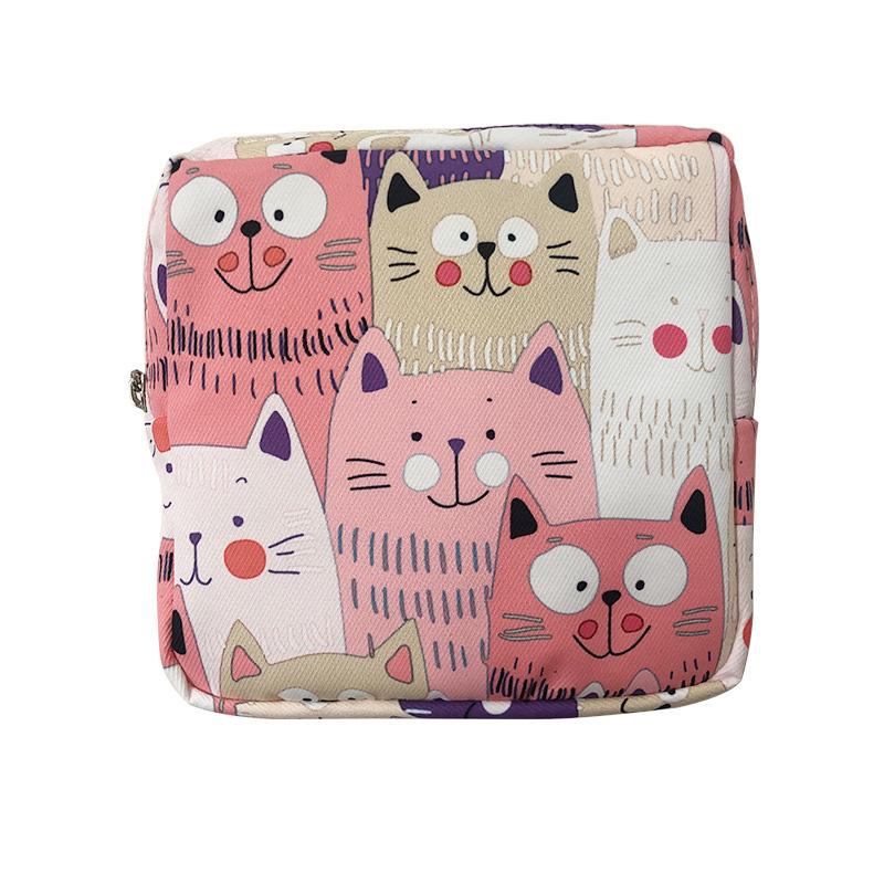 Product Introduction of Women Sanitary Napkin Tampon Storage Bag Cute Sanitary Pad Pouches Portable Makeup Lipstick Key Earphone Data Cables Organizer 10