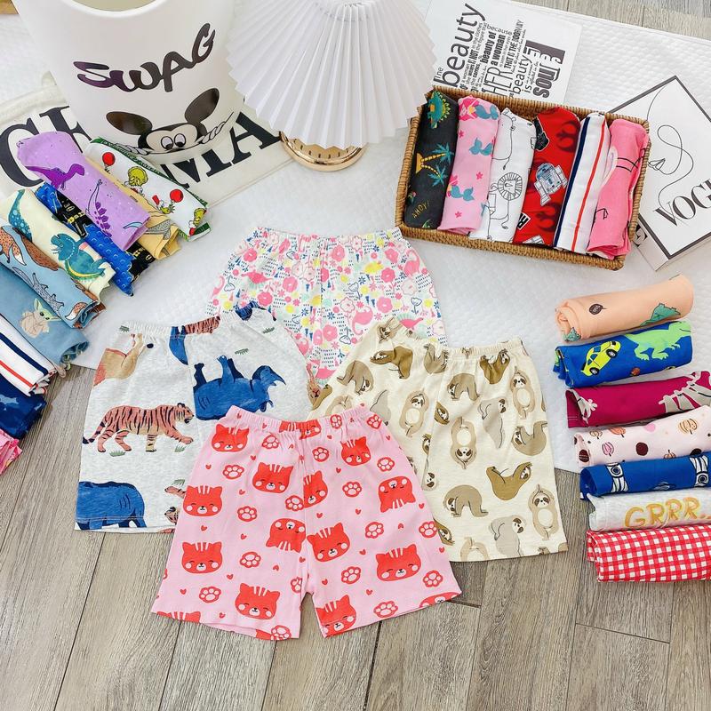 [ Bảng Màu Mới] Quần Chục Đùi Cotton Cho Bé Trai Bé Gái Từ 1-5 Tuổi (7-17kg) 3