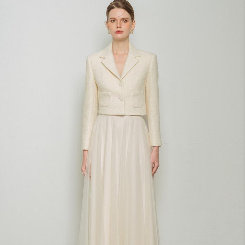 WHITE ANT Chân Váy Nữ Xòe Lưới Tơ 3 Lớp Thiết Kế Cao Cấp Màu Đen Be Trắng