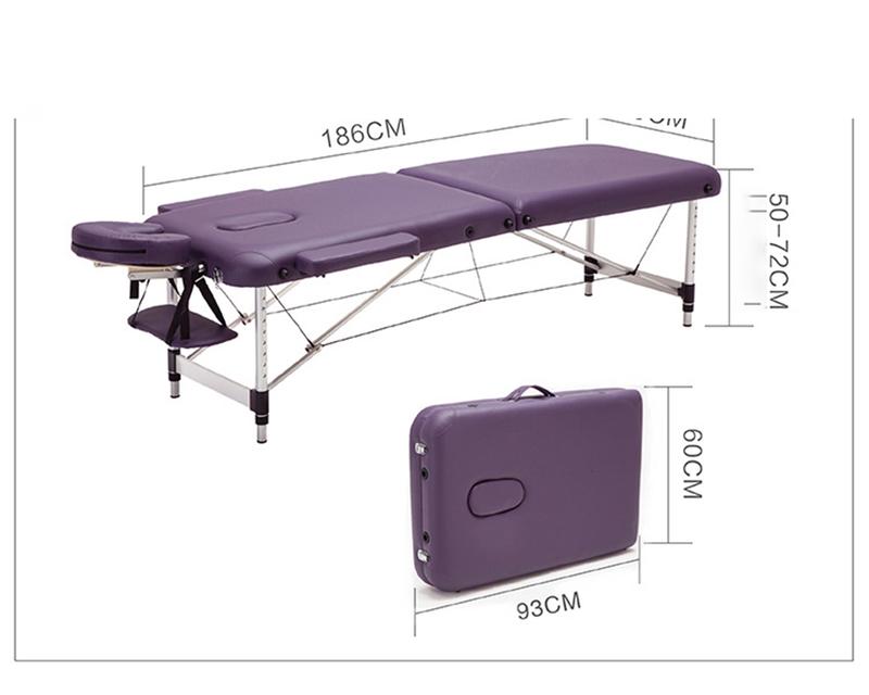 Giường Massage gấp gọn chân hợp kim 2