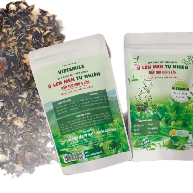 Trà túi lọc Vietsmile quà tặng từ thien nhiên thanh nhiệt giải độc