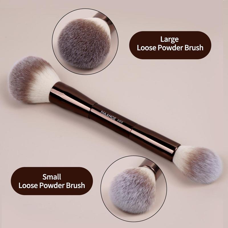 Product Introduction of Professional Makeup Brush Set with Zipper Bag, 10pcs/set Makeup Brush with Soft Bristles, Multifunctional Makeup Tool for Women & Girls, Brushes for Makeup 7