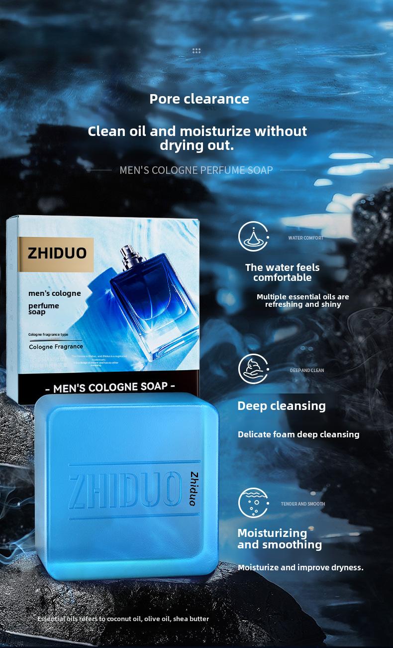 Product Introduction of Men's Gulong Perfume Soap Bath and Face Washing Handmade Essential Oil Soap Body Care Body Wash 2