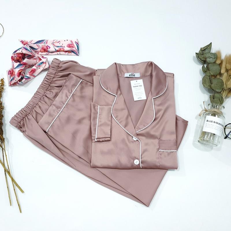 PIYAMA SATIN PREMIUM LENGAN PANJANG (PP) 6