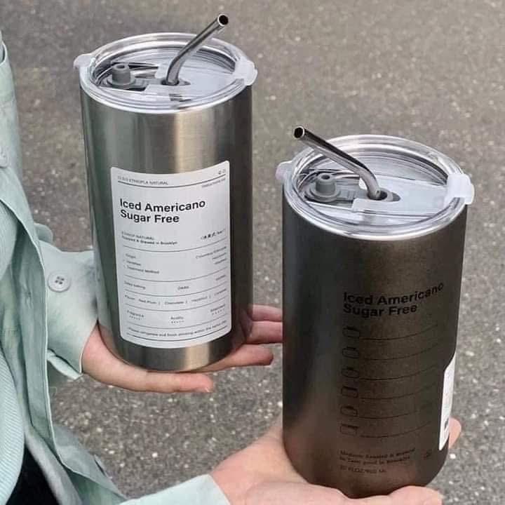Product Introduction of Ly giữ nhiệt America tặng kèm ống hút inox; ￼Ly giữ nhiệt ICED AMERRCANO Inox 304- Cốc Giữ Nhiệt có kèm ống hút (600ml) binh  giu  nhiet 6