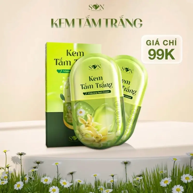Kem tắm trắng body Làm Đẹp Da trắng Da - 1 gói