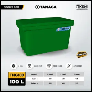 TANAGA Cooler Box 100 Liter Coolbox Es Batu Ikan Daging Minuman Ice Box Termos Pendingin Tahan Lama
