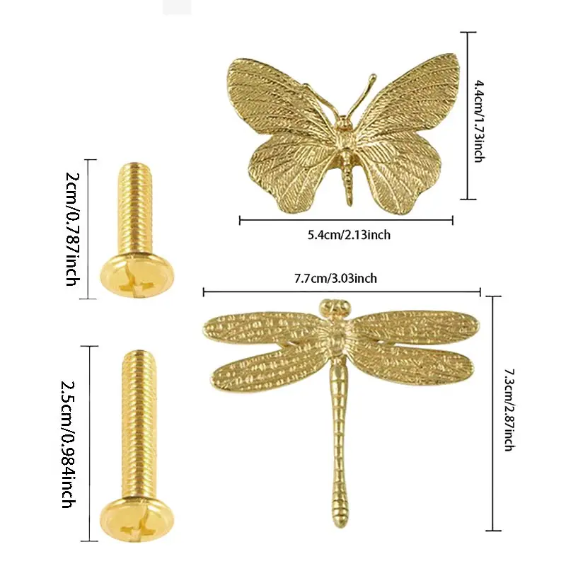 Butterfly Shaped Furniture Handle, Drawer Pull, Cabinet Accessories, Furniture Accessories, Background Wall Decoration 1