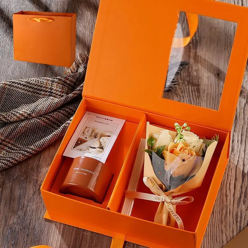 Set hộp quà - set tinh dầu khếch tán kèm hoa lụa, thiệp - Quà tặng sinh nhật,tốt nghiệp, 20/10 người thân yêu- Dầu Thơm Phòng Dầu Thơm 6