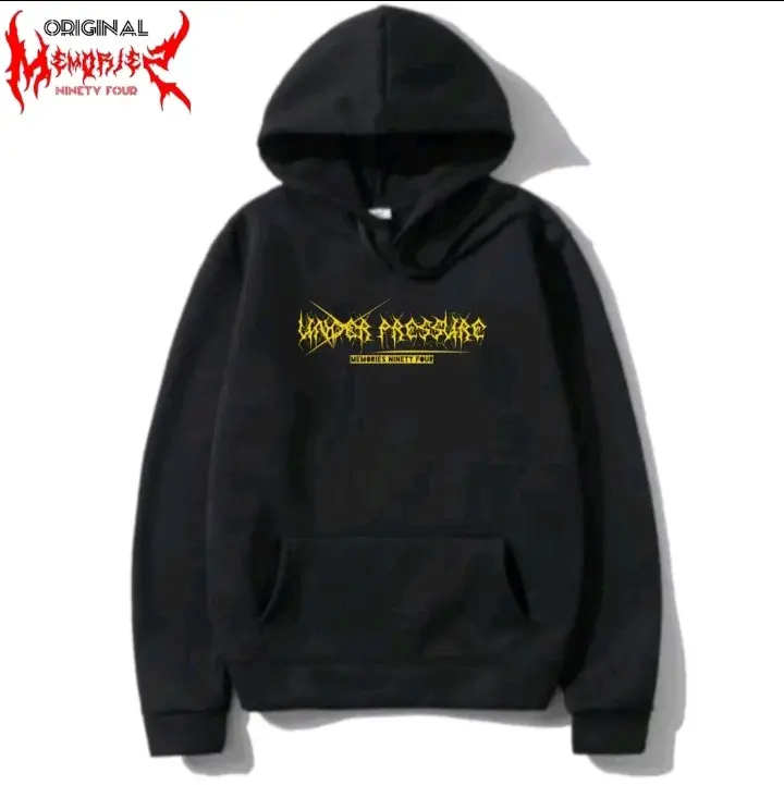 COD Hoodie Jumper motif metalTerbaru Sweater Hoodie Pria Wanita Bahan Fleece Tebal Size M-XL Keren Panjang Lembut Distro 2