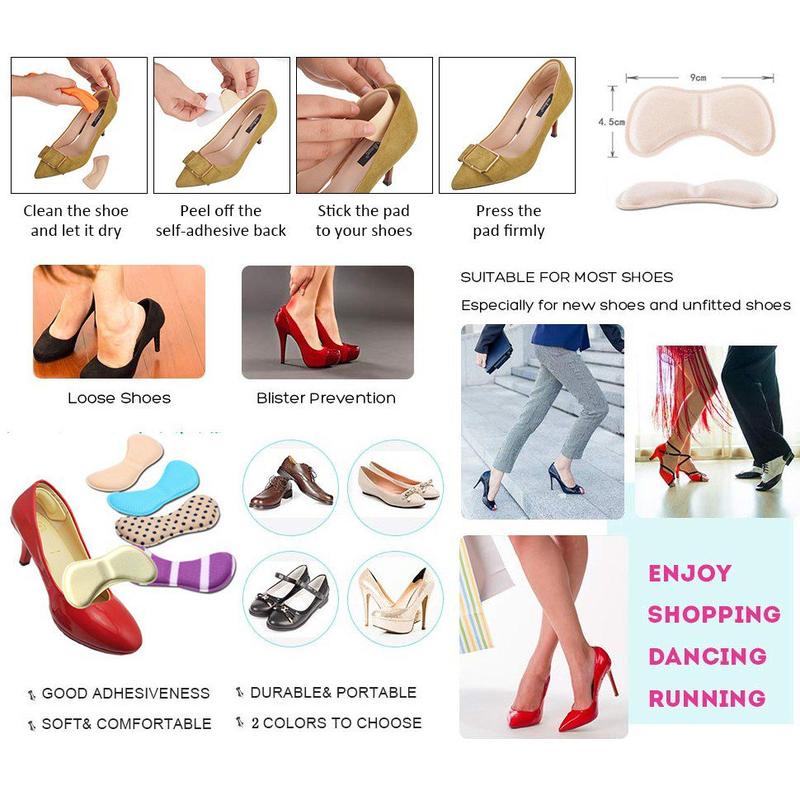 Product Introduction of 2 Pcs/Pair Wear Resistant Foot Invisible  Heel Sticker Shoes,Heel Sticker Foot Waterproof Foam Tape Wear Resistant,Shoe Heel Pad,Insoles and Cushions 2
