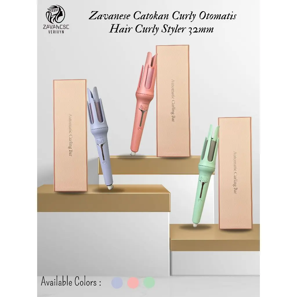 Zavanese Catokan Curly Otomatis Hair Curly Styler 32mm XN-391