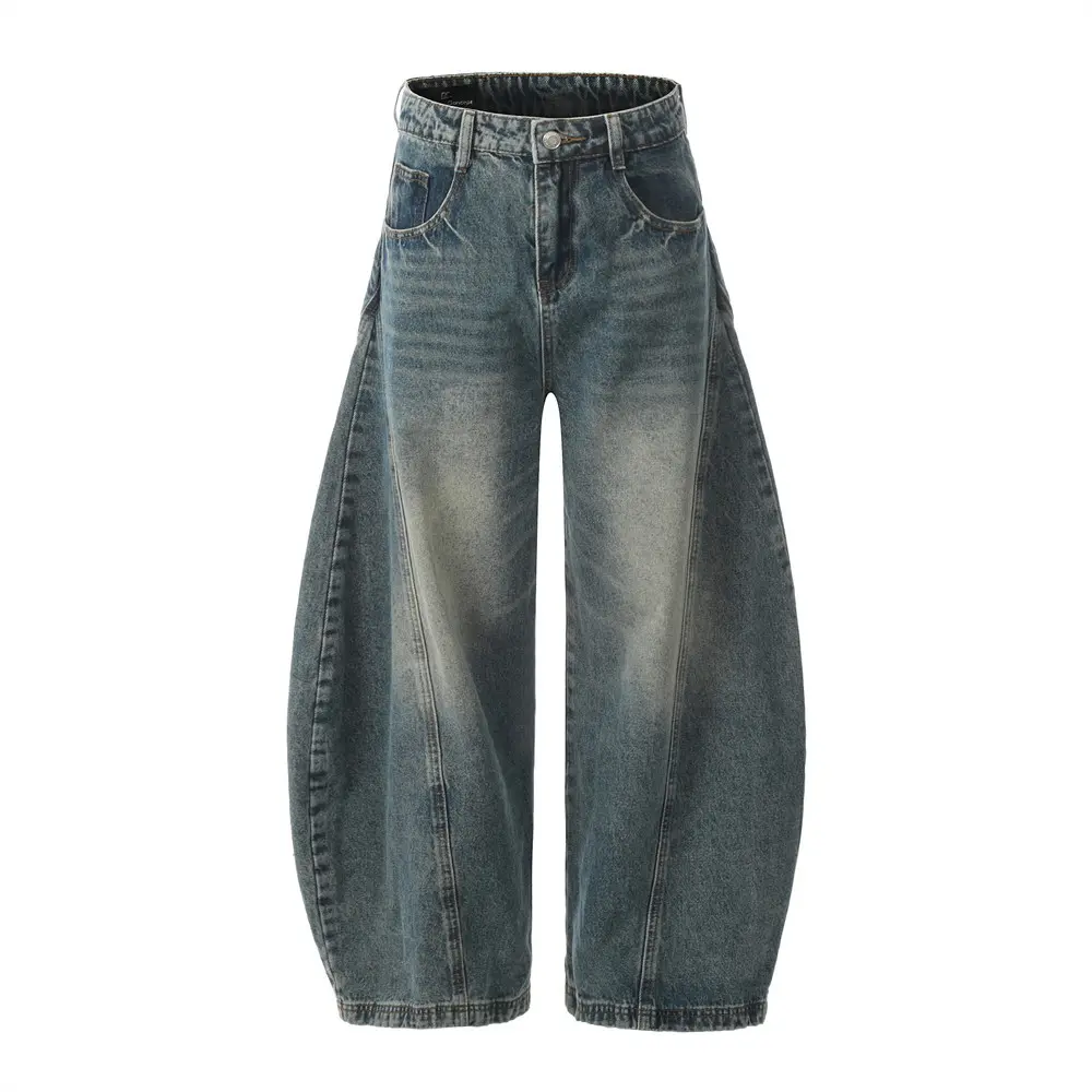 Baggy Jeans Men's Vintage Washed Distressed Streetwear |   Loose Wide Leg Trousers |   Trendy Hip-hop Fashion |   TikTok went viral