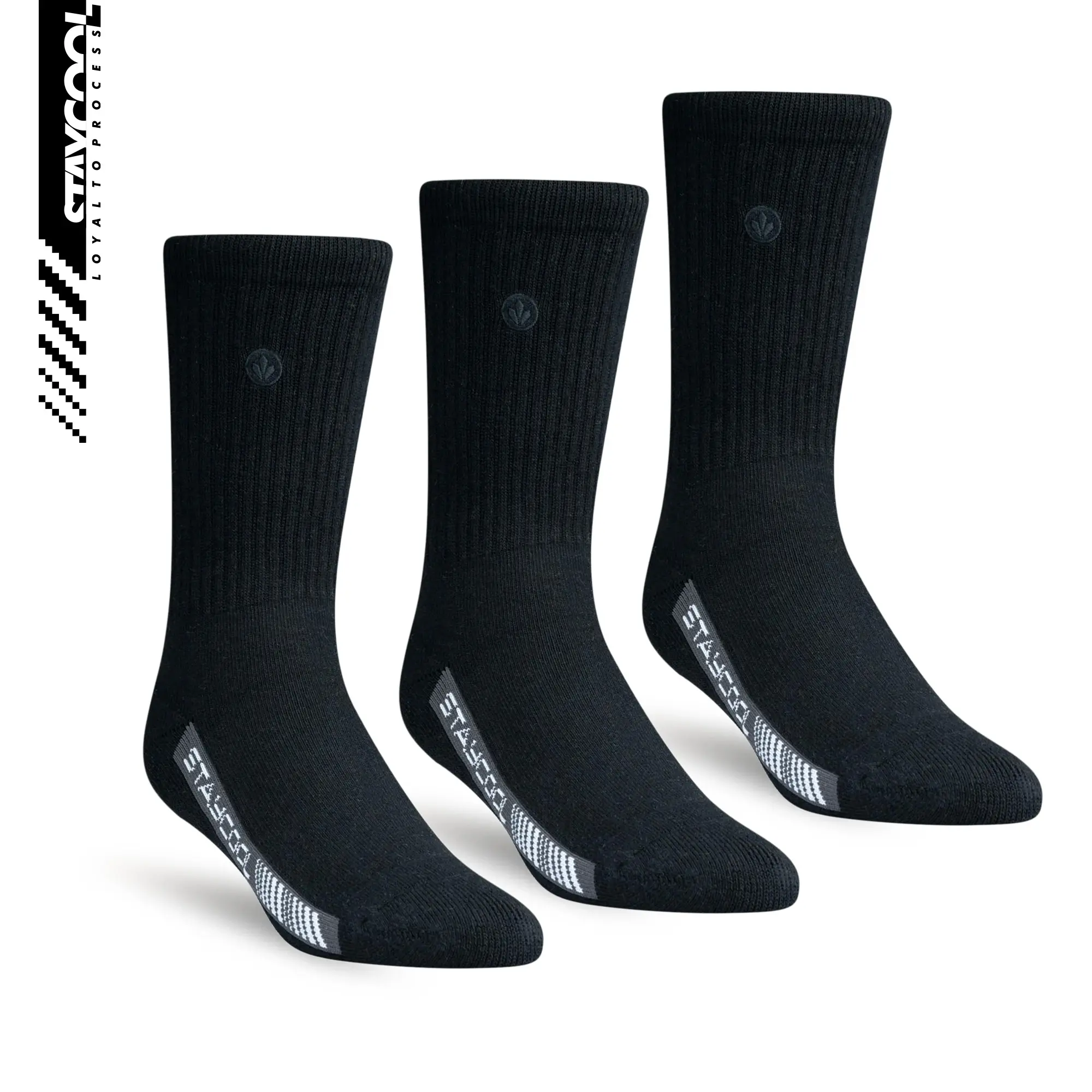 StayCool Socks Kaos Kaki Fashion Basic OG - Rich Black