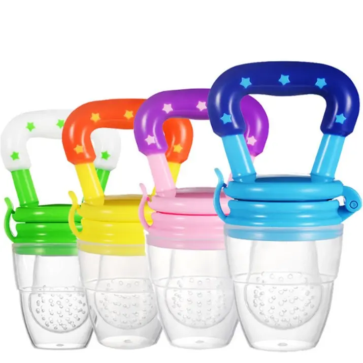 BISA COD B5017 Empeng Buah Bayi / Dot Buah Bayi / Fresh Fruit Feeder / Gigitan Mpasi / Fruit Pacifier Biru Kuning Pink 5