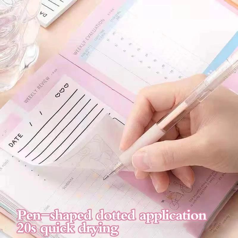 Quick Dry Dot Glue Pen Solid Glue Stick Pens Shape Candy Color High Viscosity Creative Students Stationery 2
