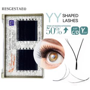 Y-ขนตาปลอม B C D DD - ต่อขนตาธรรมชาติ นุ่ม 0.07 ม. เครื่องสำอาง