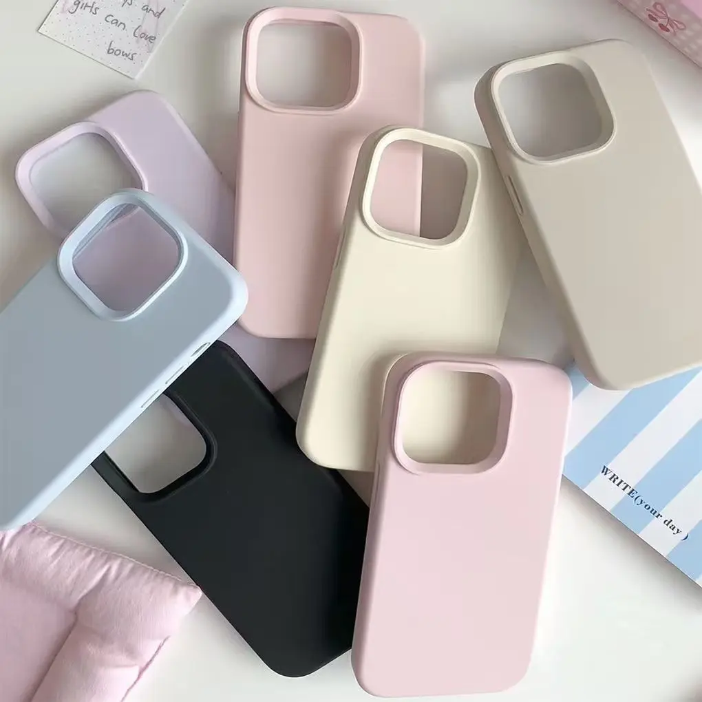Ốp silicone lỏng nhiều màu phù hợp với iPhone 17/16/15/14/13, iPhone 16 Pro Max, 14 Pro Max chống rơi, 11, 12, XS/XR/XSMAX, 17 Pro Max, iPhone 17 thiết kế mới, bảo vệ điện thoại, bảo vệ màn hình, vỏ chống sốc.