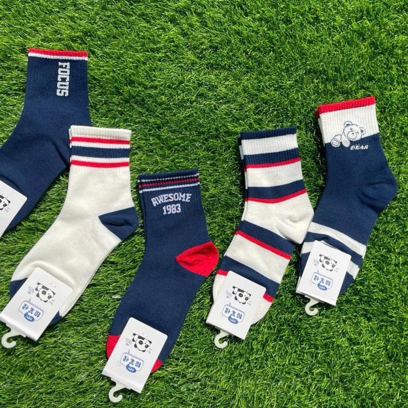 Set 10 đôi tất cotton cho bé trai từ 1 đến 12 tuổi, sợi bông mềm mại 5