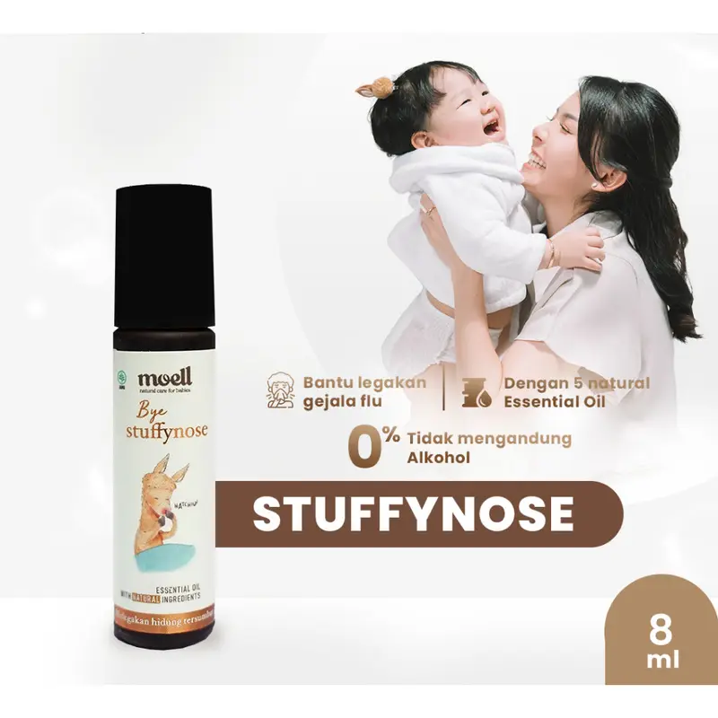 Moell Bye Natural Essential Oil Stuffy Nose First Care Fit Me Calm Me Tummy Wind Bug Bites 7