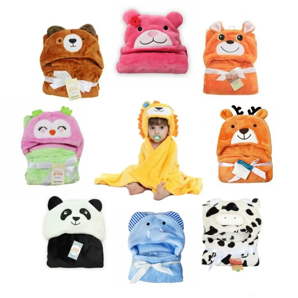 [COD] Selimut Bayi Karakter Dengan Penutup Kepala