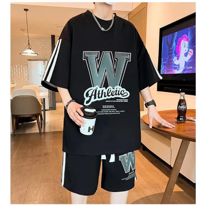 Product Introduction of Bộ Quần Áo Nam Ngắn Tay 45-72kg mẫu chữ W-FASHION. Thiết kế mới cá tính, phong cách. Menswear 7