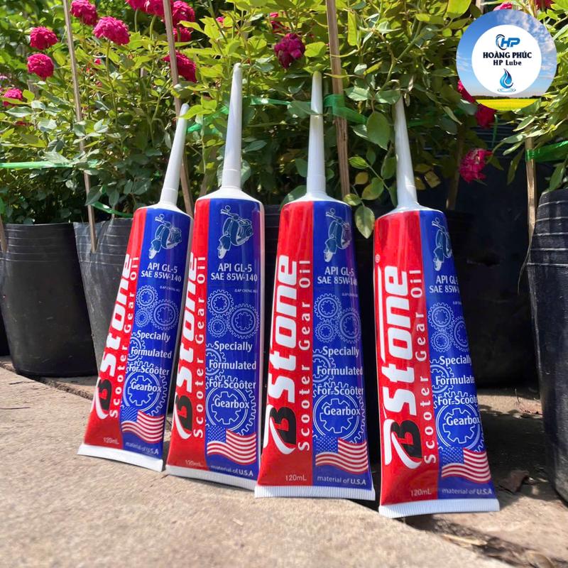 Combo 4 Nhớt Lap Chống Hú Cho Xe Tay Ga Bsfone Scooter Gear Oil 120ml 85w140 Nguyên Liệu Nhập Khẩ Mỹ